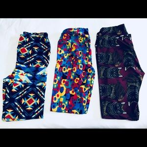 Set of 3 Lularoe leggings os